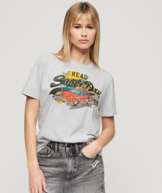 Camiseta holgada con estampado gráfico