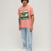 Camiseta holgada con estampado gráfico «Neon Travel»