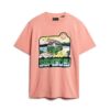 Camiseta holgada con estampado gráfico «Neon Travel»