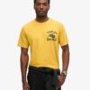 Camiseta holgada con estampado motero