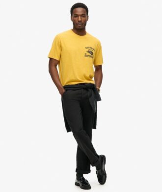Camiseta holgada con estampado motero