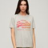 Camiseta holgada con estampado tonal Camiseta holgada con estampado tonal