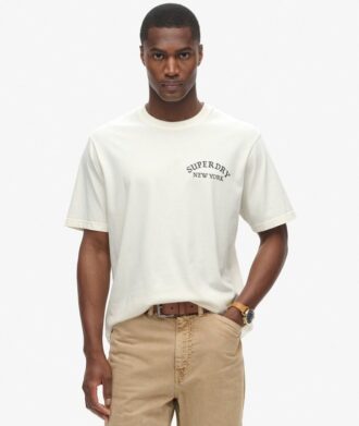 Camiseta holgada con gráfico de tatuaje en la espalda