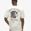 Camiseta holgada con gráfico de tatuaje en la espalda