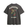 Camiseta holgada con gráfico de tatuaje en la espalda