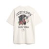 Camiseta holgada con gráfico de tatuaje en la espalda