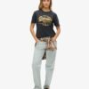 Camiseta holgada con logo Vintage metalizado