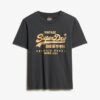 Camiseta holgada con logo Vintage metalizado