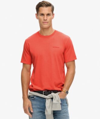 Camiseta holgada con logotipo sobreteñido