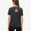 Camiseta holgada con póster punk lo-fi