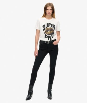 Camiseta holgada con póster punk lo-fi
