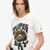 Camiseta holgada con póster punk lo-fi