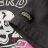 Camiseta holgada con póster punk lo-fi