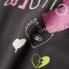 Camiseta holgada con póster punk lo-fi