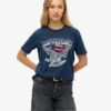 Camiseta holgada Varsity con adornos