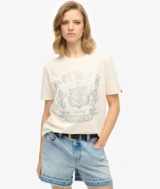 Camiseta holgada Varsity con adornos