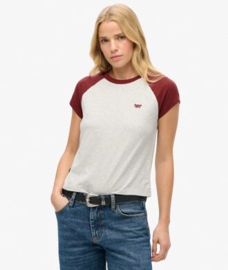 Camiseta raglán Essential Logo de Organic Cotton