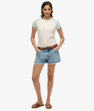 Camiseta raglán Essential Logo de Organic Cotton