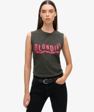 Camiseta sin mangas ajustada Blondie X Superdry