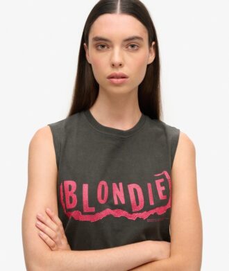 Camiseta sin mangas ajustada Blondie X Superdry