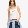 Camiseta sin mangas ajustada con logo deportivo