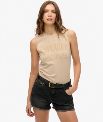 Camiseta sin mangas ajustada Sport Luxe