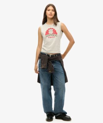 Camiseta sin mangas ajustada Superdry X Komodo Ganesh