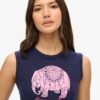 Camiseta sin mangas ajustada Superdry X Komodo Hathi