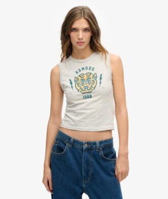Camiseta sin mangas ajustada Superdry x Komodo Tiger