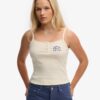 Camiseta sin mangas con botones bordados de Athletic Essentials