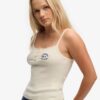 Camiseta sin mangas con botones bordados de Athletic Essentials