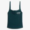 Camiseta sin mangas con botones bordados de Athletic Essentials