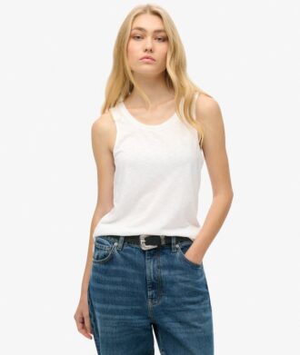 Camiseta sin mangas con cuello redondo