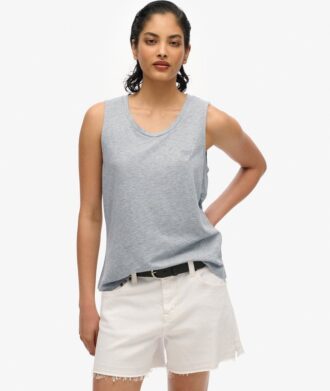Camiseta sin mangas con cuello redondo