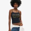 Camiseta sin mangas con cuello redondo y estampado «Athletic College» Camiseta sin mangas con cuello redondo y estampado «Athletic College»