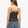 Camiseta sin mangas con cuello redondo y estampado retro