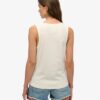 Camiseta sin mangas con cuello redondo y logo Vintage en neón