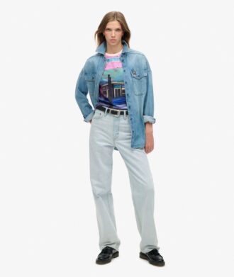 Camiseta sin mangas con estampado