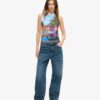 Camiseta sin mangas con estampado
