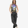 Camiseta sin mangas con estampado