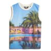 Camiseta sin mangas con estampado
