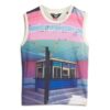 Camiseta sin mangas con estampado