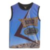 Camiseta sin mangas con estampado