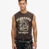 Camiseta sin mangas con estampado de tatuaje