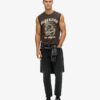 Camiseta sin mangas con estampado de tatuaje