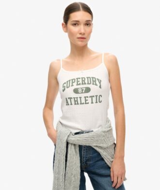 Camiseta sin mangas con estampado Pointelle de Athletic Essentials