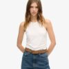 Camiseta sin mangas con fruncidos Camiseta sin mangas con fruncidos