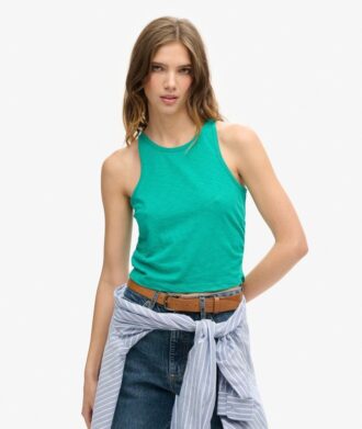 Camiseta sin mangas con fruncidos