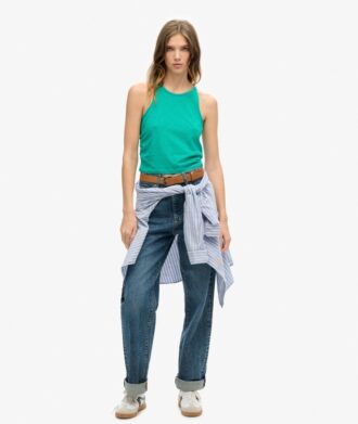 Camiseta sin mangas con fruncidos