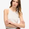 Camiseta sin mangas con fruncidos Camiseta sin mangas con fruncidos